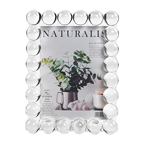 Crystal 5x7Inch Picture Frame Decor, Wedding Frame Tabletop Display, Display Pictures 5''x 7'', Comes with Gift Box - color: Clear, size: 5x7 inch/L