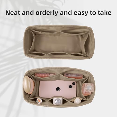 DGAZ Silk Purse Organizer Insert Fits Hermes So Kelly Bags, Silky Smooth Bag Organizer，Luxury Handbag & Tote Shaper(Gris Tourterelle,So kelly26) - color: Gris Tourterelle, size: So kelly26