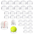 ElevateTech 15 Pcs Clear Sphere Display Stand, Plastic Sphere Stands Ball Stand Holder Rings Acrylic Clear Small, Medium, Large Round Baseball Ring Stands for Decorative Eggs Crystal Balls - 3 Sizes
