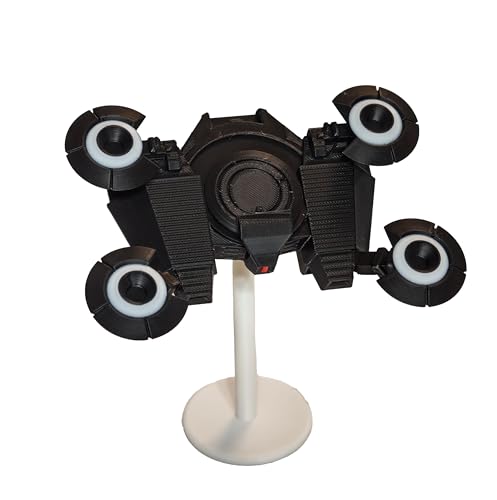 3D Printed ARC Rocketeer Collectible Figurine with Movable Display Stand - Sci-Fi Drone Statue for Gamers & Collectors - color: Rocketeer
