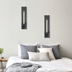 OYEFLY 2 Pcs Candle Sconces,Metal Wall Candle Holders (Black)