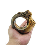 Mermaid Conch Crystal Ball Stand Sphere Display, Natural Healing Feng Shui Glass Orb Holder Base Statue Decoration, for 40mm-60mm Sphere - style: Mermaid Conch