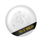 10.5" Microwave Glass Turntable Plate, 10.5" / 27cm Microwave Tray Replacement Glass Plate, Glass Tray Replacement for LG, GE, Magic Chef, Hotpoint, Panasonic, Kenmore, etc - size: 10.5"