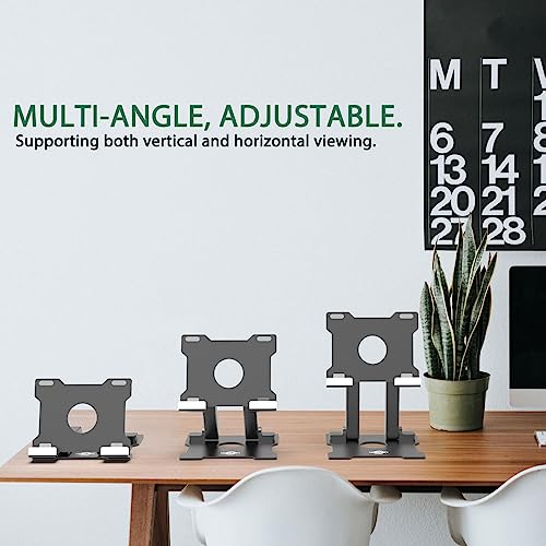 KABCON Adjustable Aluminum Tablet Stand (7-13.5 inch), Compatible with iPad, Surface Pro, FIRD HD 10, Samsung Galaxy Tab E, ASUS Transformer & Other Devices - color: Large-Grey