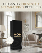 Forever Rose Bloom Box & Phantom Vase Combo, Silver Dipped Rose in a Personalized Gift Box That Says Mom You are Loved Embossed in Gold Foil, Unique & Everlasting Gift for Any Occasion - color: Silver Rose (Vase & Mom You Are Loved Box)