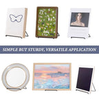 Artliving (2 Pack) Adjustable Iron Display Stand Easel Foldable Tablet Stand Holder,Displays Picure Frames,Photo,Cookbooks,iPad,Art Collection,Black - color: Black