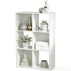 6-Cube Storage Rack, Equipped with Hardware Accessories and Installation Instructions. Suitable for Home and Office Can be Placed Horizontally or Vertically.
