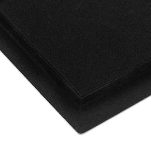 Youngy Velvet Jewelry Tray, Stackable Showcase Display Organizer for Ring Earring Necklace Pendants Bracelet Purple Black