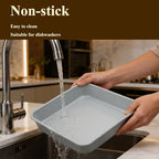 Non-Stick Square Cake Pan 9x9, Non-Toxic Lnorganic Ceramic Coating, Ceramic Square Baking Pan, Brownie Pan for Oven - size: cake pan 9x9"