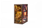 DIY Wooden Book Nook 3D kit Magic House - Booknook Book end Bookend Puzzle Bookshelf Decor LED Light