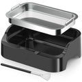 Trimming Tray with 150-Micron Replaceable Mesh – Ergonomic High-Wall Design with Static Brush for Fine Particle Sorting and a Clean, Organized Workspace - size: Large(with Brush)