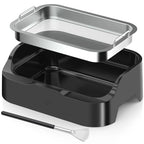 Trimming Tray with 150-Micron Replaceable Mesh – Ergonomic High-Wall Design with Static Brush for Fine Particle Sorting and a Clean, Organized Workspace - size: Large(with Brush)