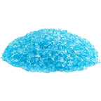 2lb Crushed Blue Glass Chips, Resin Art Decorative DIY Blue Broken Glass 3-6mm - color: Blue