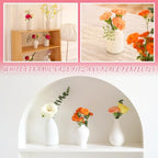 8 Pack Ceramic Bud Vase, White Ceramic Vase Modern Mini Bud Vase in Bulk for Centerpieces, Small White Vase for Flowers Pampas Grass, Wedding, Home - color: White-set of 8