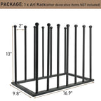 Art Storage Rack, Art Drying Rack, Art Canvas Organizer, Paint Display Rack Metal Easel Display Stands for Canvas Boards, Panels, Prints, Frames, Artworks, Gallery