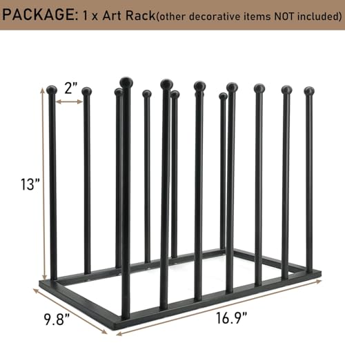 Art Storage Rack, Art Drying Rack, Art Canvas Organizer, Paint Display Rack Metal Easel Display Stands for Canvas Boards, Panels, Prints, Frames, Artworks, Gallery
