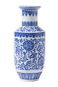 Blue and White Vase, Blue Vase, Chinoiserie Vase, Ginger Jar Vase for Home Decor, Porcelain Decor,10" H - size: BlueA 10"H