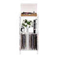 Clear Acrylic Side Table, 15.7" L x 11.8" W x 30.7" H, 3-Tier End Table for Living Room, Small Modern Bedside Tables Nightstand for Bedroom, Home Decor Accent Table - size: 3 Tier Tall 1-Pack