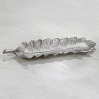 BBH Home's Handmade Silver Novelty Shaped Aluminium Tray 15.78 x 3.74 x 1.18 AMBBVK033AB2020 - color: Silver