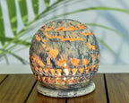 Ajuny Soapstone Tealight Candle Holder for Living Room Office - Decorative Lantern Handmade Tea Light Candle Holder Gift for Home and Kitchen Decor - 3 Inch