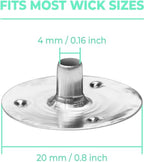 200pcs/20mm Candle Wick Tabs Metal,Metal Candle Wick Sustainer Tabs,Wick Base for Candle Making