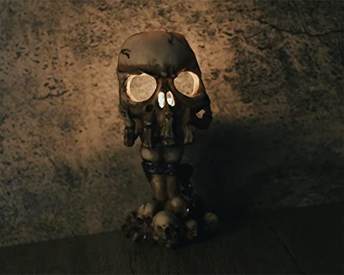DS. DISTINCTIVE STYLE Skull Candle Holder 6.3 Inch Tea Light Holder Small Gothic Home Decor Halloween Decorations