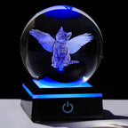 Qianwei Cat Memorial Angel Statue - 3D Crystal Engraved Office Decor - Remembrance Bereavement Sympathy Gift in Memory of Deceased Pets - style: cat memorial
