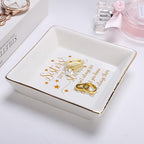 Sisters Gifts from Sister Mothers Day Valentine's Day Birthday Gifts for Sister Thanksgiving Christmas Little Ceramic Small Jewelry Dish Big Brother Unique Trinket Tray,Sisters are Like Stars - color: Sisters Stars