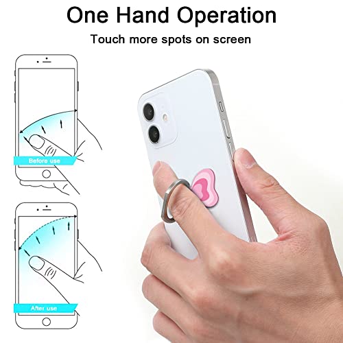 Bonoma Butterfly Phone Ring Holder, 3 Pack Universal Finger Ring Stand Grip Kickstand Ring, 360° Rotation Universal Stylish Stand Compatible with All Smartphones - color: Butterflies-3