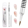 PANA 3D Kolinsky Acrylic Nail Art Sculpture Brush with Silver Metal Non-Slip Grip Handle for Manicures 3D Nail Art Flower Designs (Size #2) - color: Aluminum Silver, size: Size 2