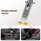 OMOTON TP02 360°Rotating for MagSafe Tripod Mount, Adjustable Aluminum Magnetic Phone Tripod for iPhone 17/16/15/14 Pro Max Air, Foldable Cell Phone Stand Fits Vlog, Gym, Travel Essentials, Gray - color: 2-Gray