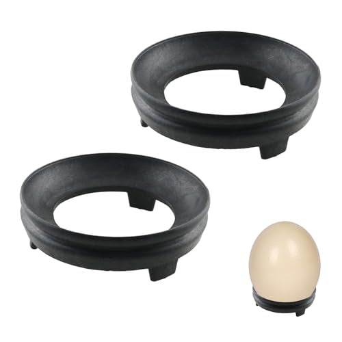 2 Pcs Ostrich Egg Stand, 3.94 Inch Crystal Ball Display Holder Sphere Holder Display Tray Base for Goose Egg Duck Egg Easter Egg Sculpture Ball Stone Egg Home Decor
