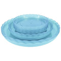 12Pcs Clear Plant Saucer, 6 8 10 Inch Durable Plastic Plant Tray, Round Plant Pot Saucers, Drip Tray for Indoor and Outdoor Garden, Blue - color: Blue(6" 8" 10")