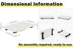 Bathroom Vanity Tray and White Marble Kitchen Soap Tray, Luxurious Small Accessory for Table/Countertop (Black-Rectangle, 10" x 6" x 1") - size: 10" x 6" x 1"
