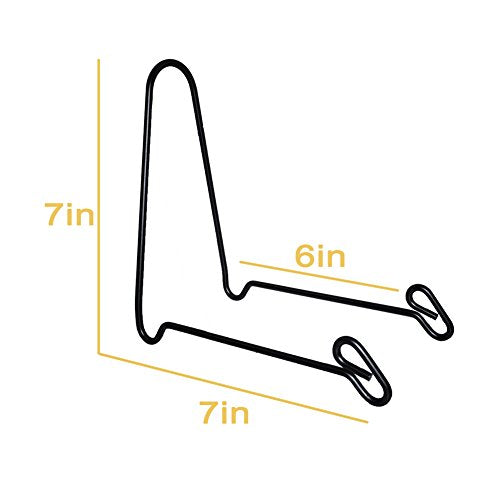 Artliving (4 Pack Black Display Stand Easel Iron Bowl Stands for Display Large Deep Bowls, Platters and Deep Dishes - size: L (4 pack)