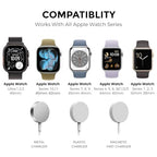 AhaStyle iWatch Stand Silicone Charging Dock Holder Accessories for Apple Watch Series 8/Ultra/SE2/7/6/SE/5/4/3/2/1(49/45/44/42/41/40/38mm), Supports Nightstand Mode【Adapters NOT Included】(Light Blue) - color: Light Blue