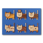 KINOWA Animal Art Kit Kiharie Cat Carnival Made in Japan