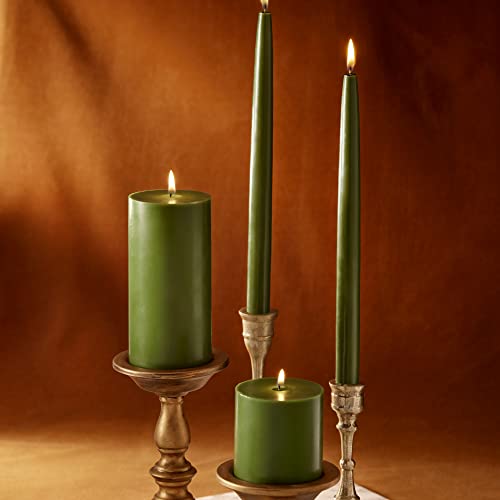 Thymes Frasier Fir Scented Candles for Home Decor - Green Pillar Candles for Women & Men - Place on Candle Holder - Luxury Home Fragrance Gifts - Small (3" x 3" Pillar) - size: 3 in x 3 in