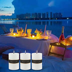 3×4 White Pillar Candles Set of 3 Unscented Handpoured Weddings, Home Decoration, Restaurants, Spa, Church Smokeless Cotton Wick - size: 3×4 white