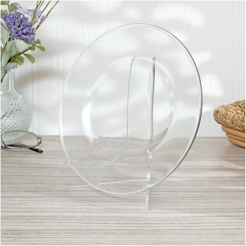 Plymor Clear Acrylic 60-Degree Angle Easel With Shallow Support Ledges, 6" H x 4.5" W x 3.5" D - size: 6" x 4.5" x 3.5"