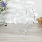 Plymor Clear Acrylic 60-Degree Angle Easel With Shallow Support Ledges, 6" H x 4.5" W x 3.5" D - size: 6" x 4.5" x 3.5"