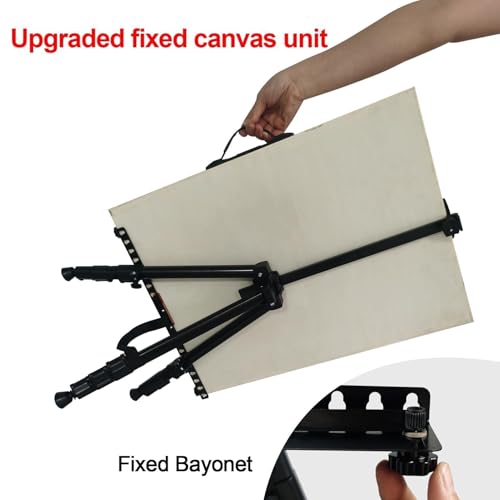RRFTOK Art Painting Easel Stand for Displaying,Metal Adjustable Artist Easels for Canvases Height from 17 to 66 Inch,Carry Bag for Table-Top/Floor Drawing Painter and Display Black 1-Pack. - style: 66BB-New