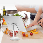 AICase Telescopic Adjustable iPad Holder,Universal Multi Angle Aluminum Stand Compatible with iPhone Smart Cell Phone/Tablet/iPad(4-13 inch), Silver - color: Silver