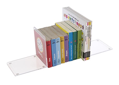 OSCO Clear Acrylic Very Small Bookends, ABE-2 - color: Clear (Small), size: zzzz-s, style: Single