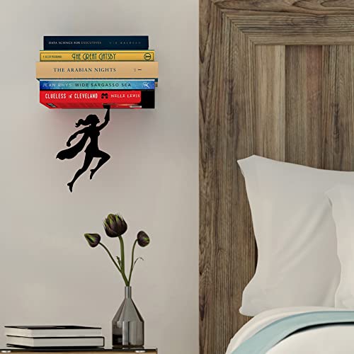 Artori Design Floating Bookshelf for Kids, Invisible Metal Book Shelf, Wall Decore Book Lovers Bookshelf (Wondershelf) - size: Wondershelf