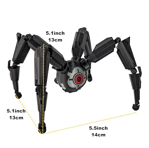 3D Printed Arc Leaper Mechanical Creature 5.1 Inch Sculpture Sci Fi Home Office Desk Decor-Black - color: Leaper-black