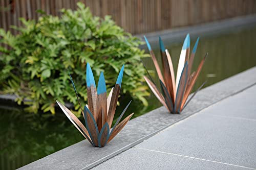 Homight Metal Tequila Country Sculpture DIY Tequila Plant Home Decor Country Tequila Garden Ornament Indooutdoor Statuette Patio Lawn Patio Stake Decoration Gift to The Garden - color: 2big 1small