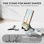 TR-LIFE Plate Stands for Display - 6 Inch Plastic Picture Frame Holder Stand, Easel for Book, Photo, Sign, Plaque, Decor (2 Pack) - size: 6 Inch (2 Pack)