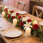 4PCS 4 Inch Clear Glass Candle Plates & Pillar Candle Holders - Small Round Candle Bases/Coasters for Dining & Wedding Table Centerpieces(Candle Not Included)