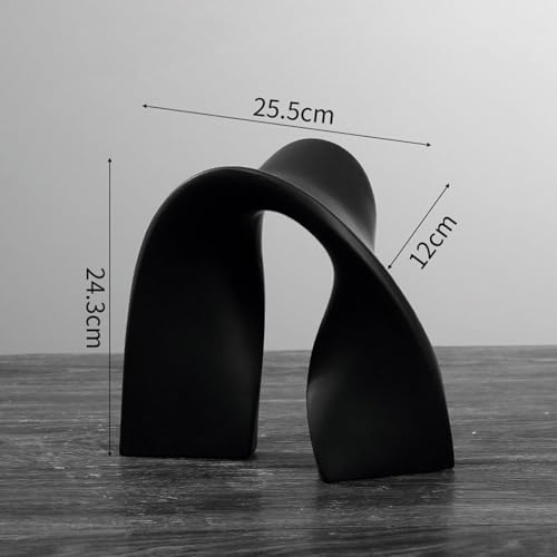 Cool Stuff to Put on Shelves Abstract Art Sculpture Decoration Decoration Living Room for Bedroom Table Decoration Office Apartment Sculptures and Statues Decor Room Decor Aesthetic(02 Black) - color: 02 Black